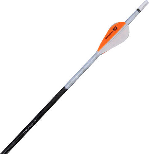 New Archery Products Quikfletch QuickSpin Fletch Rap White and Orange 2 in.  