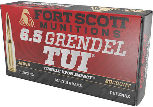 Fort Scott Munition Rifle Ammo 6.5 Grendel 123 gr. TUI 20 rd. Model: 6.5GR-123-SCV2