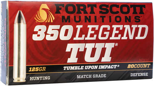 Fort Scott Munition Rifle Ammo 350 Legend 125 gr. Non-Lead TUI 20 Rounds Model: 350-125-SCV
