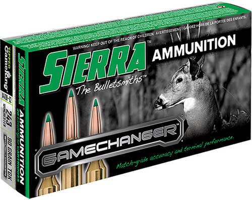 Sierra GameChanger Rifle Ammo 243 Win. 90 gr. TGK Model: A4103--02
