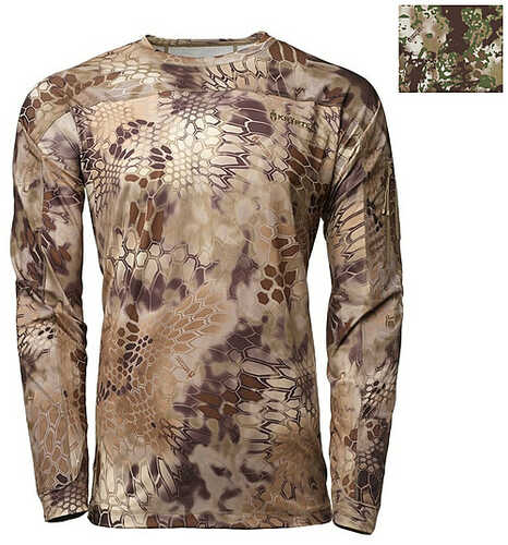 Kryptek Valhalla 2 Long Sleeve Zip Shirt Obskura Transitional X-Large 