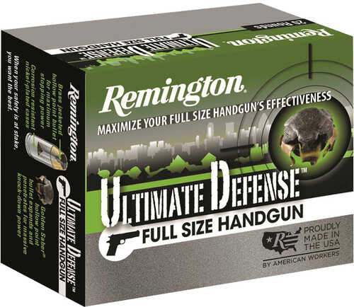 Remington Ultimate Defense Full Size Handgun Ammo 45 ACP 185 gr. BJHP 20 rd. Model: 28971