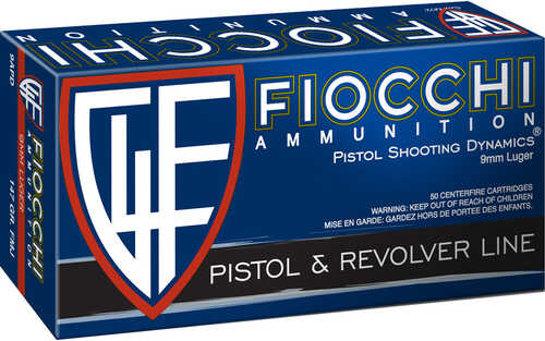 Fiocchi Training Dynamics Centerfire Handgun Ammo 9mm 147 gr. FMJ 50 rd. Model: 9APD