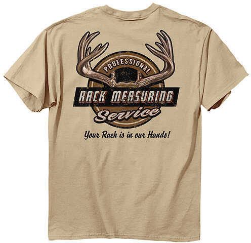 Buck Wear Rack Measuring T-Shirt Lg S/S Sand