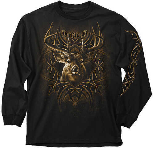 Buck Wear BW Tribal Rack L/S T-Shirt Lg L/S Black