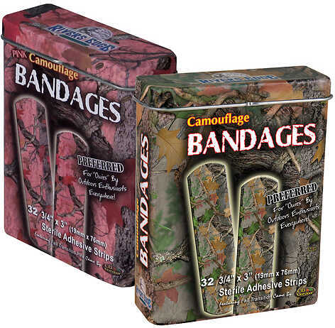 Rep 15 Piece Camo Bandaid Display-Hot Show 320