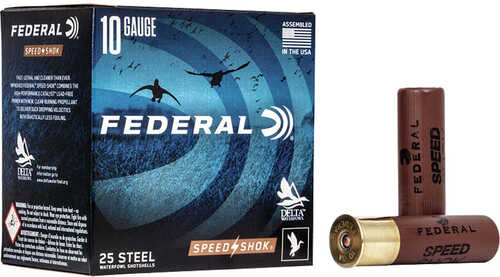 Federal Speed-Shok Load 10 Gauge 3.5 in. 1 1/2 oz. BBB Shot 25 rd. Model: WF107 BBB