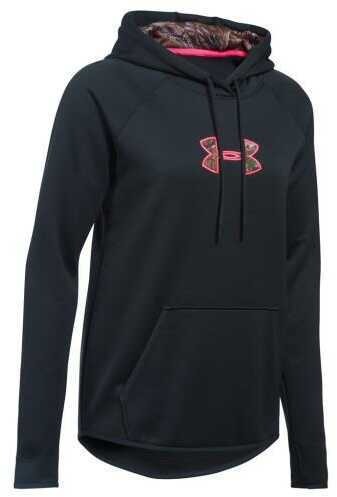 UA Caliber Womens Hoodie Anthracite/RT Xtra Medium Model: 1286058-016-MD