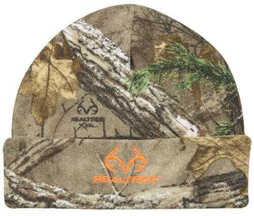 Outdoor Cap Reversible Fleece Watch Cap Realtree Xtra/Blaze Model: TRT08FL