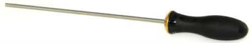 Kleen-Bore Deluxe One-Piece Stainless Steel Cleaning Rod .22-.45 Caliber Handgun - 9" Tough Nylon Handle - Brass Hardwar