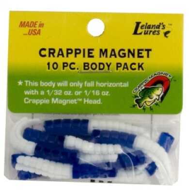 Leland Crappie Magnet Body 15Pk Blue/White Md#: Cm15-BW