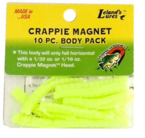 Leland Crappie Magnet Body 15Pk Chartreuse Md#: Cm15-C