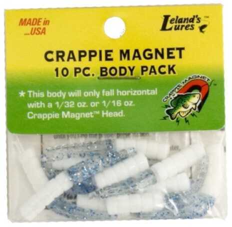 Leland Crappie Magnet Body 15Pk White/Clear W/Blue Flake Md#: Cm15-CLBSF