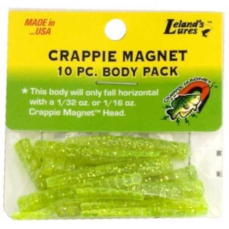 Leland Crappie Magnet Body 15Pk Chartreuse W/Silver Flake Md#: Cm15-CSF