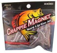 Leland Crappie Magnet Body 15Pk Heavy D (Clear W/RW&B Glitter) Md#: Cm15-HD