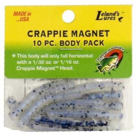 Leland Crappie Magnet Body 15Pk Pearl/Black Flake Md#: Cm15-PRLBF