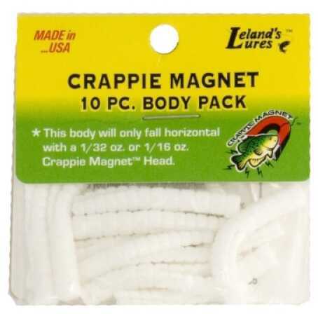 Leland Crappie Magnet Body 15Pk White Md#: Cm15-W