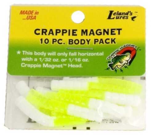 Leland Crappie Magnet Body 15Pk White/Chartreuse Md#: Cm15-Wc