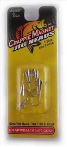 Leland Crappie Magnet Heads 1/8Oz 5Pk Silver Md#: CMRH18-S