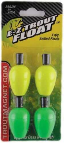 Leland E-Z Trout Floats 4Pk 2 Green 2 Yellow Md#: EZTF