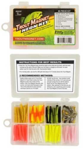 Leland Trout Magnet Neon Kit 85Pc Kit 15 hks And 70 Bodies Md#: TMNK