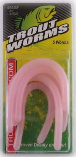 Leland Trout Worm 5Pc Bubble Gum Md#: TW-BB