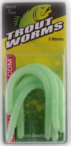 Leland Trout Worm 5Pc Mint Green Md#: TW-Mgr