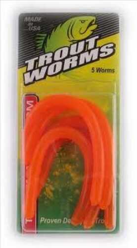 Leland Trout Worm 5Pc Orange Md#: TW-O