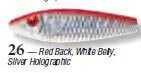 L&S Mirrolure-Sinker 1/2 Red/White/Silver Scales Md#: 52Mr-26