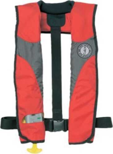 Mustang PFD Auto Bobbin Deluxe Red/Carbon Adult Md#: Md3087-185