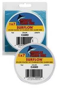 American Fishing Wire Surflon Nylon Coated 135lb Test 30 Foot Spool Camo Md: D135