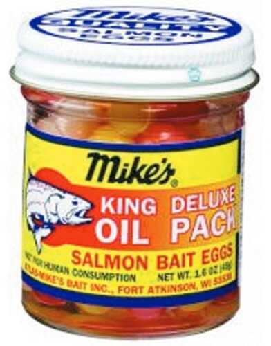 Atlas-Mikes Salmon Eggs 1.6Oz King Deluxe Oil Pk. Assorted