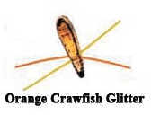 Betts Grunt Grub Spin-Nickel 1/16 12/Cd Orange Crawfish Glitter