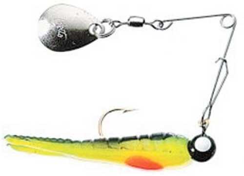 Betts Split Tail Spin Nickel 1/16 12/Cd Black Str/Chartreuse/