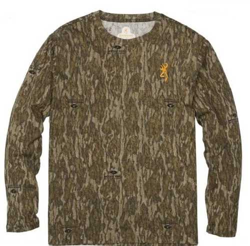 Browning Wasatch Jr T-Shirt Long Sleeve Mobl Small