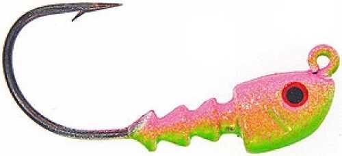 Bass Assassin Jighead 1/8Oz 4Pk Electric Chickem