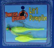 Bass Assassin Lit'l Dumplin 1/16Oz 1Jig 1Spr Silk Chartreuse Md#: LD2PT520