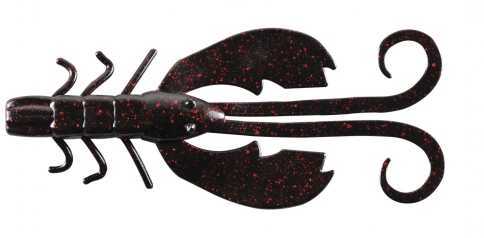 Berkley Powerbait Crazy Legs Chigger Craw 4In 8bg Black Red Flake