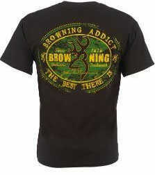 Browning Trademark Tee S/S Chocolate Md#: BRD1034878Xl