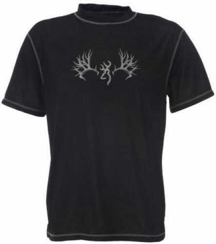 Browning Youth Tech Tee S/S Black Md#: BRI8405099L