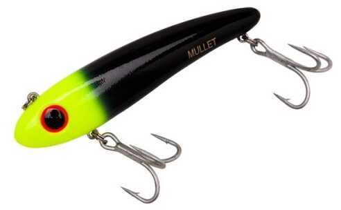 Bomber Saltwater Mullet 3 1/2In 5/8Oz Black/Chart Head