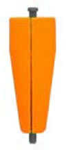 Comal Popping Float Weighted With Rattle 2In Orange 12Bx