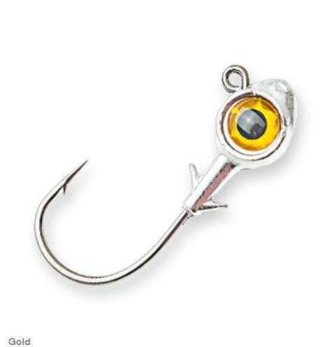 Z-Man Trout Eye Jighead 1/4 Ounce 2/0 Hook, Gold, 3-Pack Md: TEJH14-04PK3