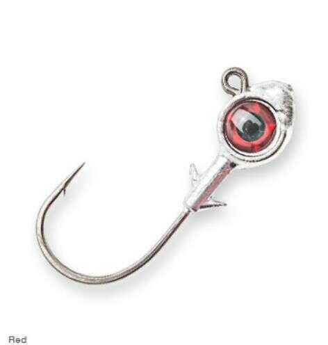 Z-Man Trout Eye Jighead 1/8 Ounce 2/0 Hook, Red, 3-Pack Md: TEJH18-01PK3