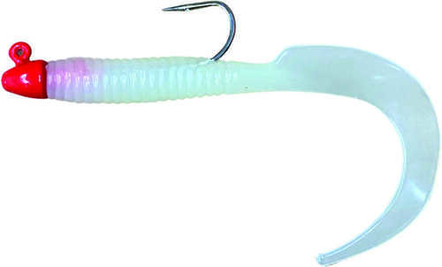 Giant Curl Tail Jig 8in 1oz Glow Model: Ctj1-07