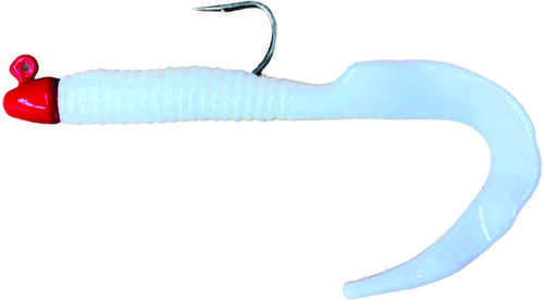 Giant Curl Tail Jig 8in 1oz White Model: Ctj1-09