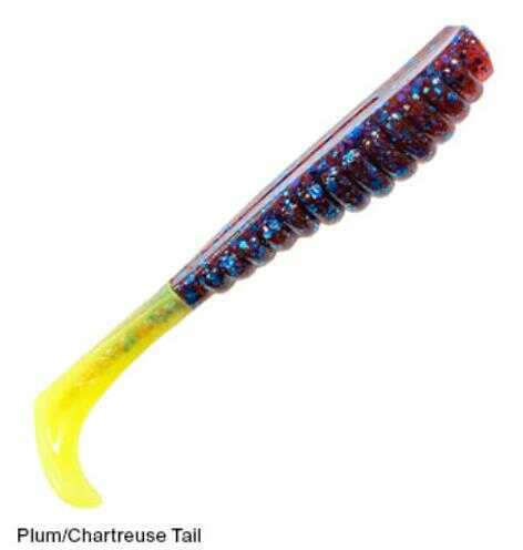 Z-Man Swimmin Trout Trick 3.5-Inch Bait, Plum/Chartreusse Tail, 6-Pack Md: TTPT-72PK6