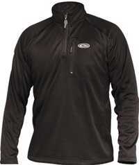 Drake Breathlite 1/4 Zip Shirt Black Long Sleeve