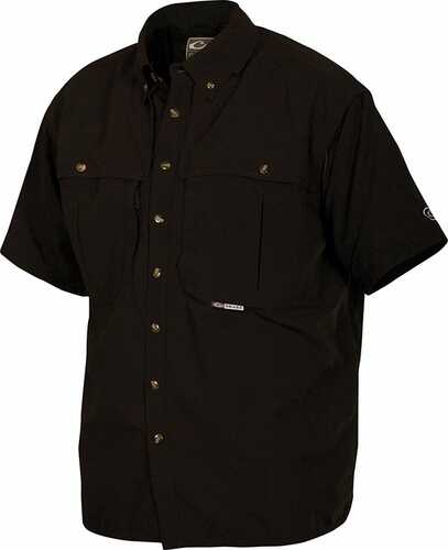 Drake Casual Shirt Black Short Sleeve Md#: DW260BLKXXXL