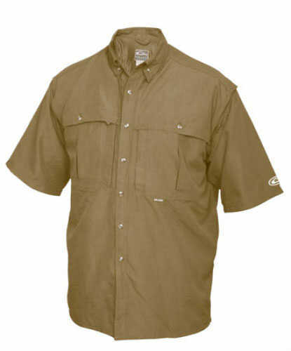 Drake Casual Vented Wingshooter's Shirt Olive Short Sleeve Small Md#: DW260OLVS